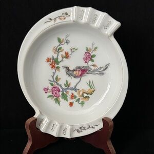 Floral Bird Design Decorative Plate